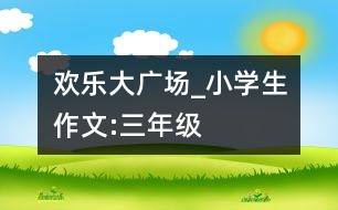 歡樂大廣場_小學(xué)生作文:三年級(jí)