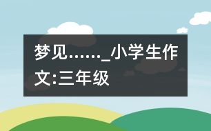 夢(mèng)見……_小學(xué)生作文:三年級(jí)