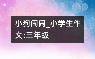 小狗鬧鬧_小學生作文:三年級