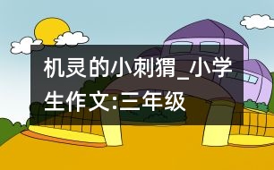 機(jī)靈的小刺猬_小學(xué)生作文:三年級