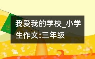 我愛我的學(xué)校_小學(xué)生作文:三年級