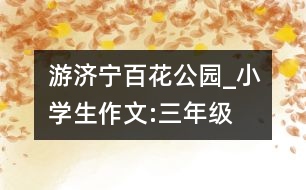 游濟寧百花公園_小學生作文:三年級