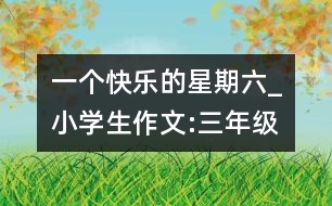 一個(gè)快樂的星期六_小學(xué)生作文:三年級
