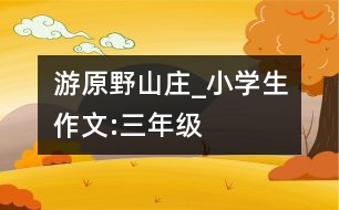 游原野山莊_小學生作文:三年級