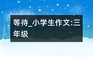 等待_小學生作文:三年級