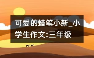 可愛的蠟筆小新_小學生作文:三年級