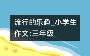 流行的樂趣_小學(xué)生作文:三年級(jí)