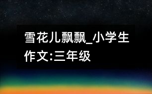 雪花兒飄飄_小學生作文:三年級