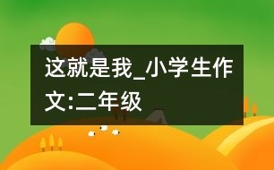 這就是我_小學生作文:二年級