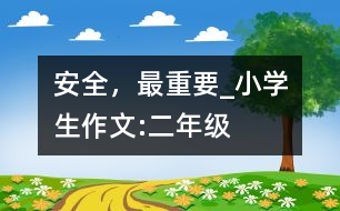 安全，最重要_小學(xué)生作文:二年級