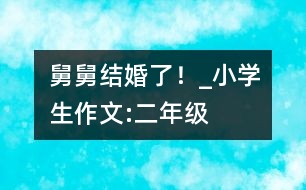 舅舅結(jié)婚了！_小學(xué)生作文:二年級