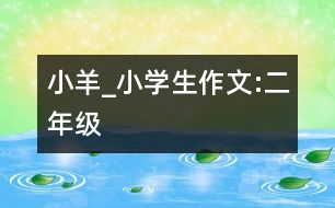 小羊_小學生作文:二年級