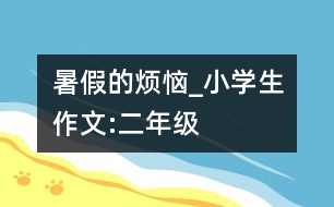 暑假的煩惱_小學(xué)生作文:二年級