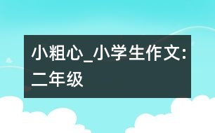 小粗心_小學生作文:二年級