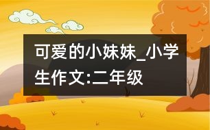 可愛的小妹妹_小學生作文:二年級