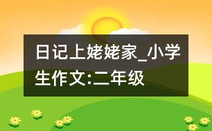 日記上姥姥家_小學(xué)生作文:二年級