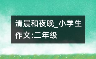 清晨和夜晚_小學生作文:二年級