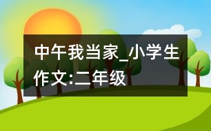 中午我當(dāng)家_小學(xué)生作文:二年級(jí)
