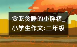 貪吃貪睡的小胖豬_小學生作文:二年級