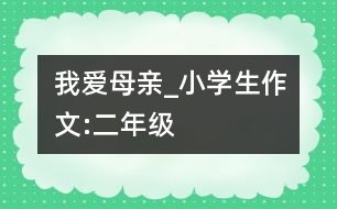 我愛(ài)母親_小學(xué)生作文:二年級(jí)