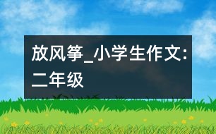 放風箏_小學(xué)生作文:二年級
