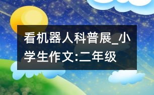 看機器人科普展_小學生作文:二年級