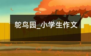 鴕鳥(niǎo)園_小學(xué)生作文
