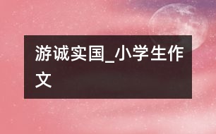 游誠實(shí)國_小學(xué)生作文