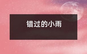 錯(cuò)過(guò)的小雨