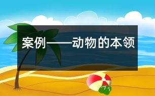 案例――動物的本領