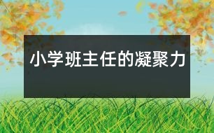 小學(xué)班主任的凝聚力