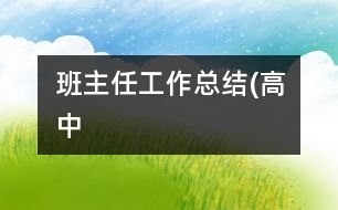 班主任工作總結(高中）