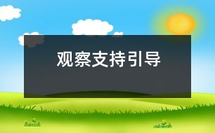觀察、支持、引導(dǎo)
