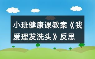 小班健康課教案《我愛(ài)理發(fā)、洗頭》反思