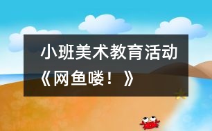  小班美術(shù)教育活動：《網(wǎng)魚嘍！》