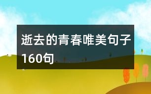 逝去的青春唯美句子160句