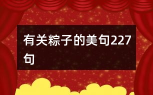 有關粽子的美句227句
