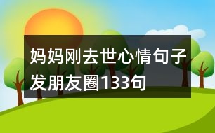 媽媽剛去世心情句子發(fā)朋友圈133句