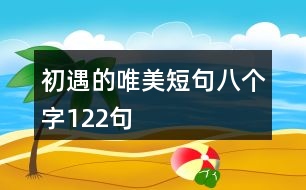 初遇的唯美短句八個(gè)字122句