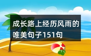 成長路上經(jīng)歷風(fēng)雨的唯美句子151句