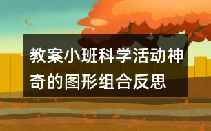 教案小班科學(xué)活動(dòng)神奇的圖形組合反思