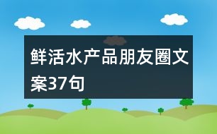 鮮活水產品朋友圈文案37句