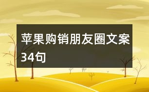 蘋(píng)果購(gòu)銷(xiāo)朋友圈文案34句