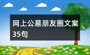 網上公墓朋友圈文案35句