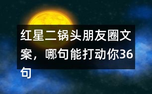 紅星二鍋頭朋友圈文案，哪句能打動你36句