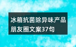 冰箱抗菌除異味產品朋友圈文案37句