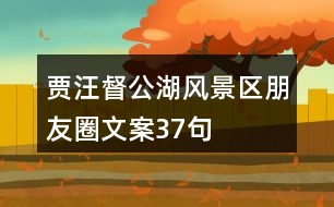 賈汪督公湖風景區(qū)朋友圈文案37句
