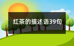 紅茶的描述語(yǔ)39句