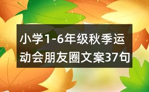 小學(xué)1-6年級秋季運(yùn)動會朋友圈文案37句