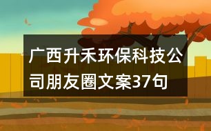 廣西升禾環(huán)保科技公司朋友圈文案37句